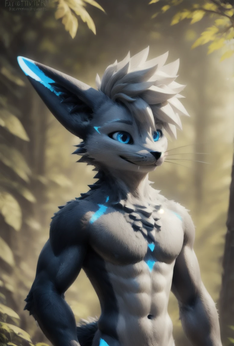 (rexouium, cangorbit:1.25), cute, gorgeous eyes, smiling, relaxed, good face,
good lights, good colors, good composition, monocolor, bicolor, good face, (cute:0.7), teenager,
masterpiece, extremely detailed furs, 8k,  soft fur, perfect composition, detailed shading, dynamic pattern with accents, detailed style, soft,
3/4 view, three-quarter view, bestart,
detailed style,
musculegs, muscular, aestheticmuscles,
standing in the forest,
<lora:vrcfurry_v42:0.8> <lora:vrcfurry_v4_cangorbit-000007:0.3>
<lora:hd_helper_v1:0.1>
<lora:fluffyrock-quality-tags-v3.0-vpred:1>
BREAK
beautiful, breathtaking, amazing, ð, stunning, awe-inspiring, love, delightful, masterpiece, brilliant, talented, gorgeous, mesmerizing, impressive, incredible, inspiring, extraordinary, excellent, ð, perfect, crisp, high definition,