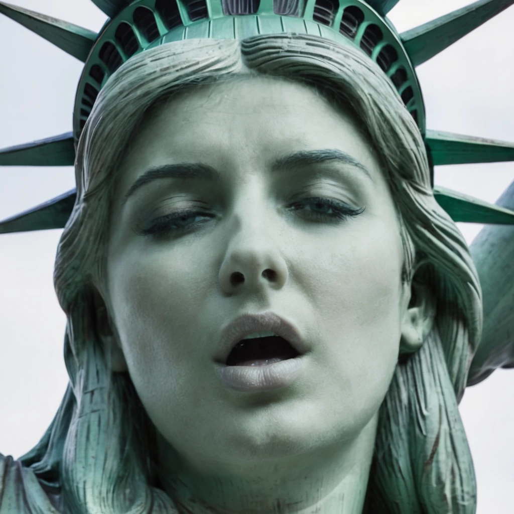 the statue of liberty, full body, orgasmface, eyes open <lora:orgasmface_SDXL:0.9>