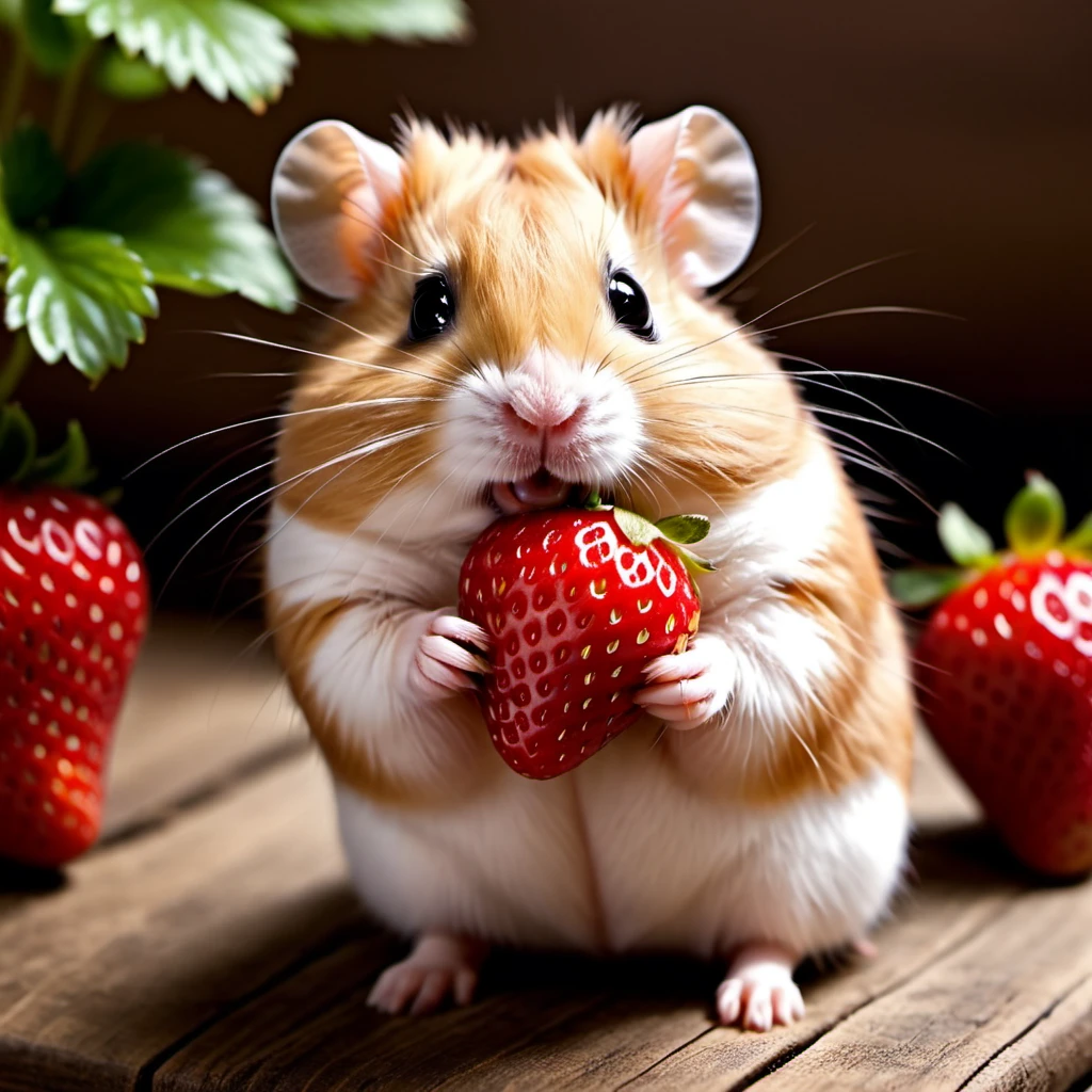 funny strawberryhamster