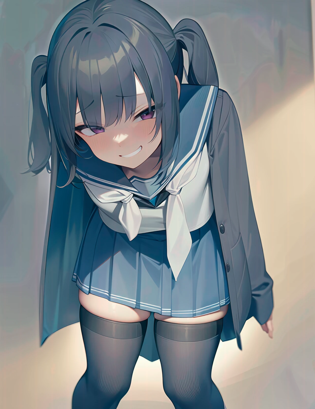 (1girl of girl s at girly room:1)
(detailed serafuku with thighhighs:1)
(covered extremely sagging small breasts :1.3)
(perfect cute face with embarrassed grin:1.2)
(best dim lighting)
(beautiful matte hair :1)
(sharp shading)
(detailed background)
(highres)(masterpiece)(best quality)(perfect anatomy)
<lyco:multi_sagging_concept:1.0>