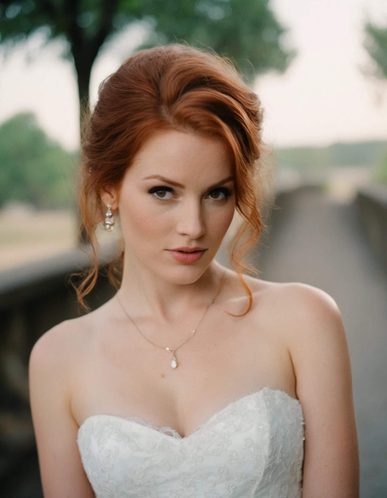 analog film photo fashion closeup portrait photography of a redhead woman(by Alyssa Monks:1.1), by Joseph Lorusso, by Lilia Alvarado, beautiful lighting, sharp focus, 8k, high res, (pores:0.1), (sweaty:0.8), Masterpiece, Nikon Z9, Award - winning photograph, highly detailed . faded film, desaturated, 35mm photo, grainy, vignette, vintage, Kodachrome, Lomography, stained, highly detailed, found footage