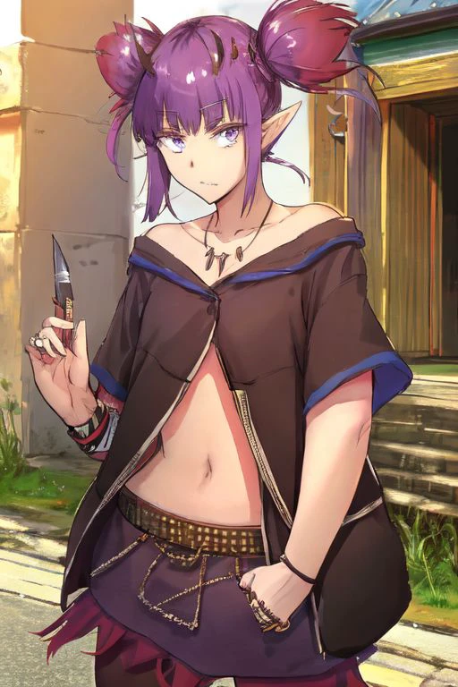 nsfw, masterpiece, 1 girl, erect nipples, intricately detailed, topless, navel, black skirt, bare shoulders, necklace, night, wizard hat, erect nipples, puffy nipples, extremely detailed, bare breasts, nipples, bare stomach, sweaty, moist breath, small breasts smiling, collarbone, wet body, saliva, drooling, pink hair, ray of lights, encore, green eyes, holding wizard staff, embarrassed, forest, trees, grass field, long skirt, waist pouch, sarong, long staff