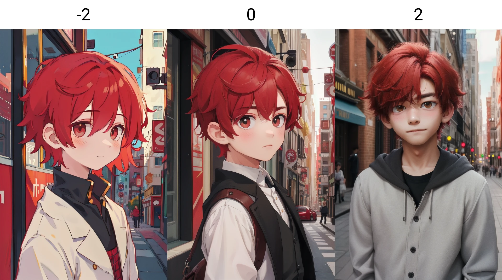 masterpiece,best quality, 1boy,city,<lora:3dSlider:-2>,face,red hair
