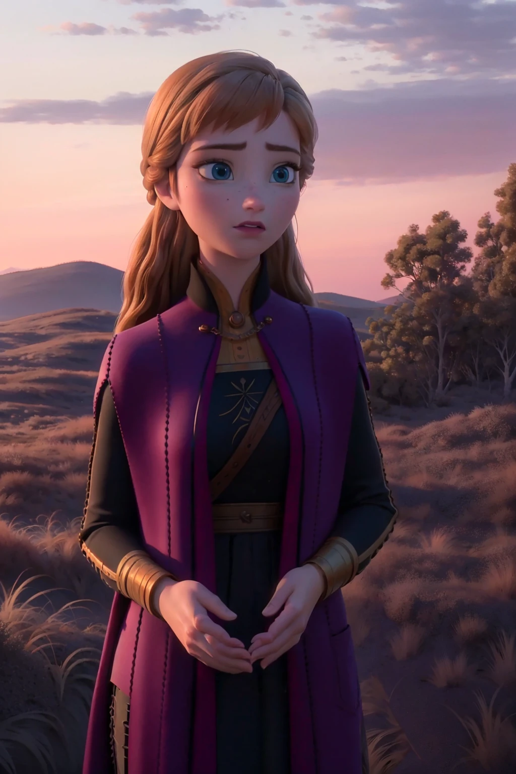 realistic, realism, photorealism, photo-realistic, high contrast, (photorealistic:1.4), 8k high definition detailed realistic, (best quality, masterpiece:1.2), NSFW, photon mapping, radiosity, physically-based rendering, best quality, highly detailed,1girl, fanna, outdoors, upper body, dress, forest, snow,