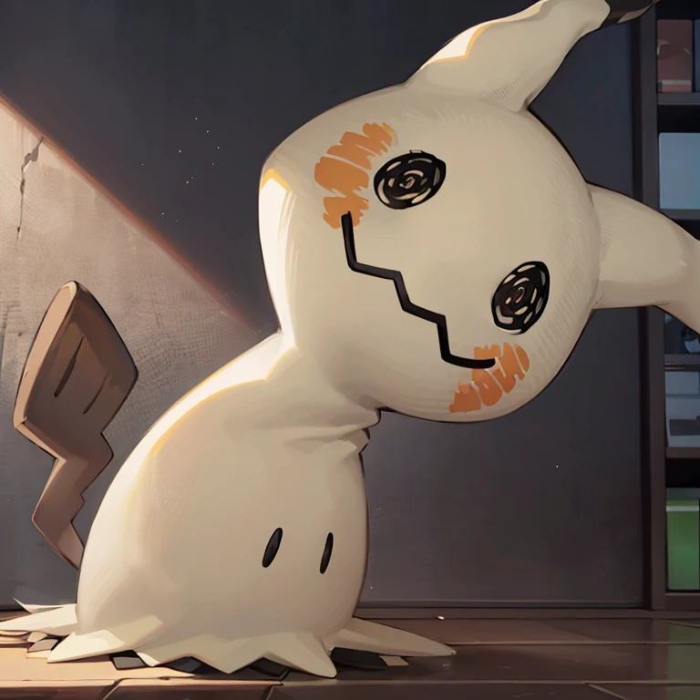 ((masterpiece,best quality)), absurdres,
<lora:Mimikyu_Pokemon_Anime:0.7>, Mimikyu_Pokemon,
solo, looking at viewer,
cinematic composition,
