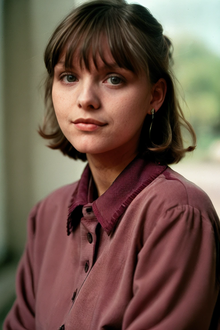 [face closeup of: : 0.5] mhpifr wearing maroon clothes, 35mm lens, <lora:MhPifr_v1_locon_96_96:1>