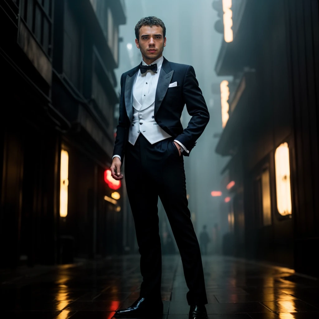 portrait of andre_anaya person, in blade runner, professional photography, high resolution, 4k, detailed photo, <lora:andre_anaya_13500:1>