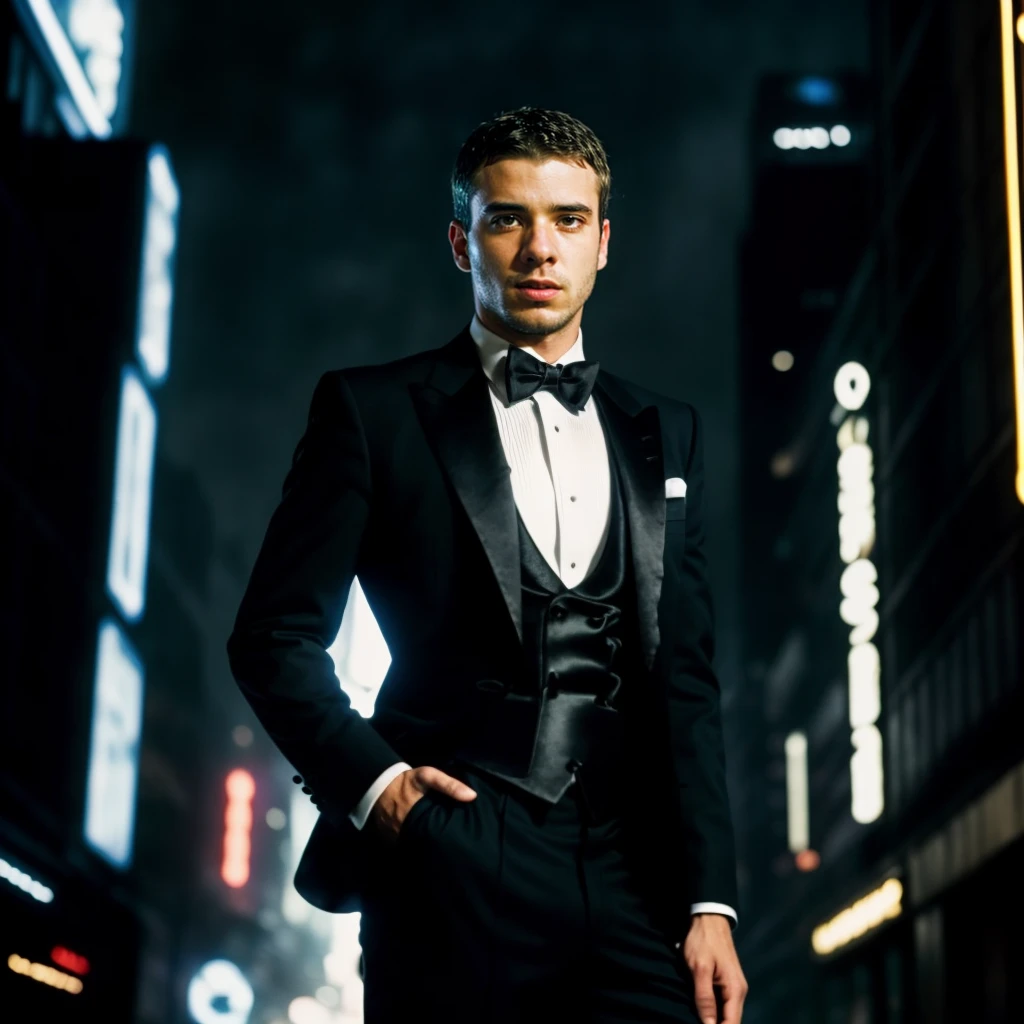 portrait of andre_anaya person, in blade runner, professional photography, high resolution, 4k, detailed photo, <lora:andre_anaya_13500:1>