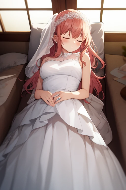 bridal, sleeping
