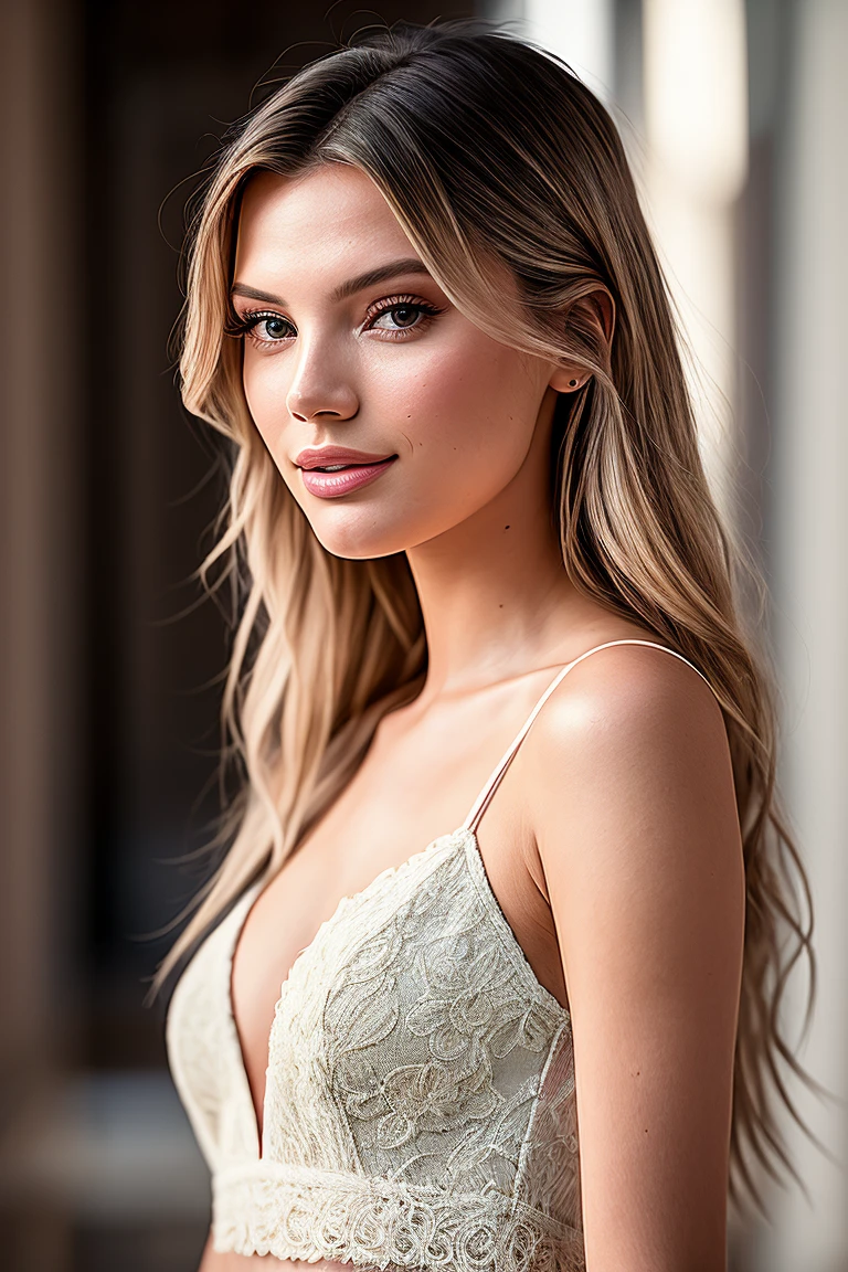 photo of beautiful (4lissaviolet:0.99), a woman in a (museum:1.1), perfect hair, wearing (cashmere), modelshoot style, (extremely detailed CG unity 8k wallpaper), professional majestic (photography by massimo vitali:1.1), (Sony a6400 Mirrorless Camera), 24mm, exposure blend, hdr, faded, extremely intricate, High Detail, Sharp focus, dramatic, soft cinematic light, (looking at viewer), (detailed pupils), cute smile, 24mm, 4k textures, soft cinematic light, adobe lightroom, photolab, elegant, ((((cinematic look)))), soothing tones, insane details, hyperdetailed, low contrast