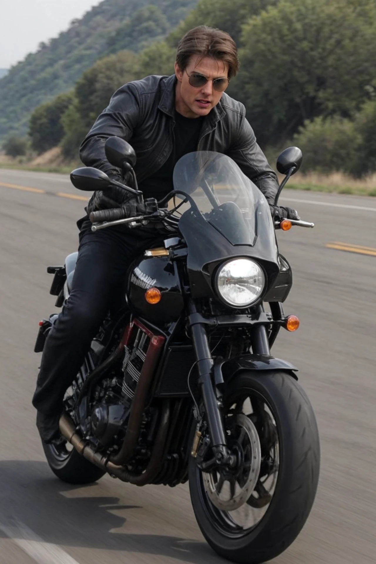 Tom Cruise,Mission Impossible,explosion,chasing motorbike