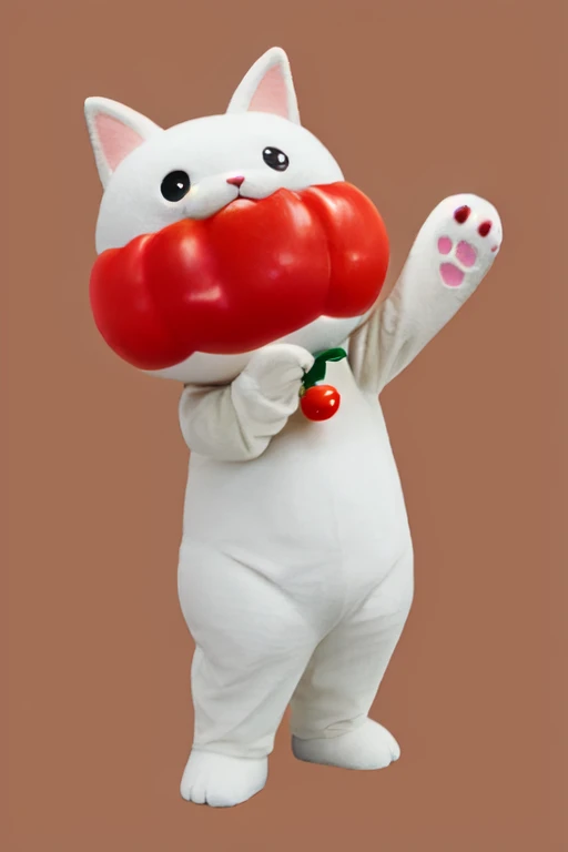 <lora:yuruchara-r2-000011:1>,yuruchara,simple background,solo,tomato cat,