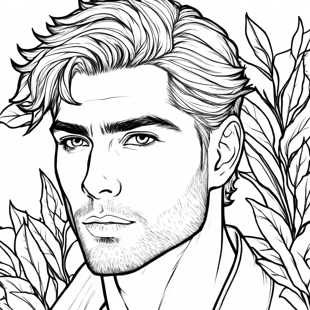 A beautiful man, close-up, portrait, beautiful, cinematic,
,Coloring Book, ColoringBookAF,
 <lora:ColoringBookRedmond-ColoringBook-ColoringBookAF:1>