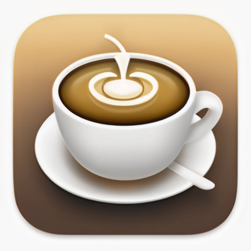 a coffe, tasty, coffe shop, 
icons, ios icon app, icons app,<lora:IconsRedmondV2-Icons:1>