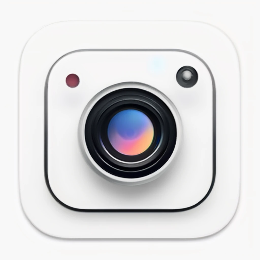 a camera, minimalist,
icons, ios icon app, icons app,<lora:IconsRedmondV2-Icons:1>