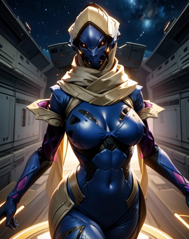 wisp, skin tight, cleavage, helmet,
floating,
upper body, navel, scarf,
spaceship, stars,
(insanely detailed, masterpiece, best quality) <lora:wisp-10v6:0.7>