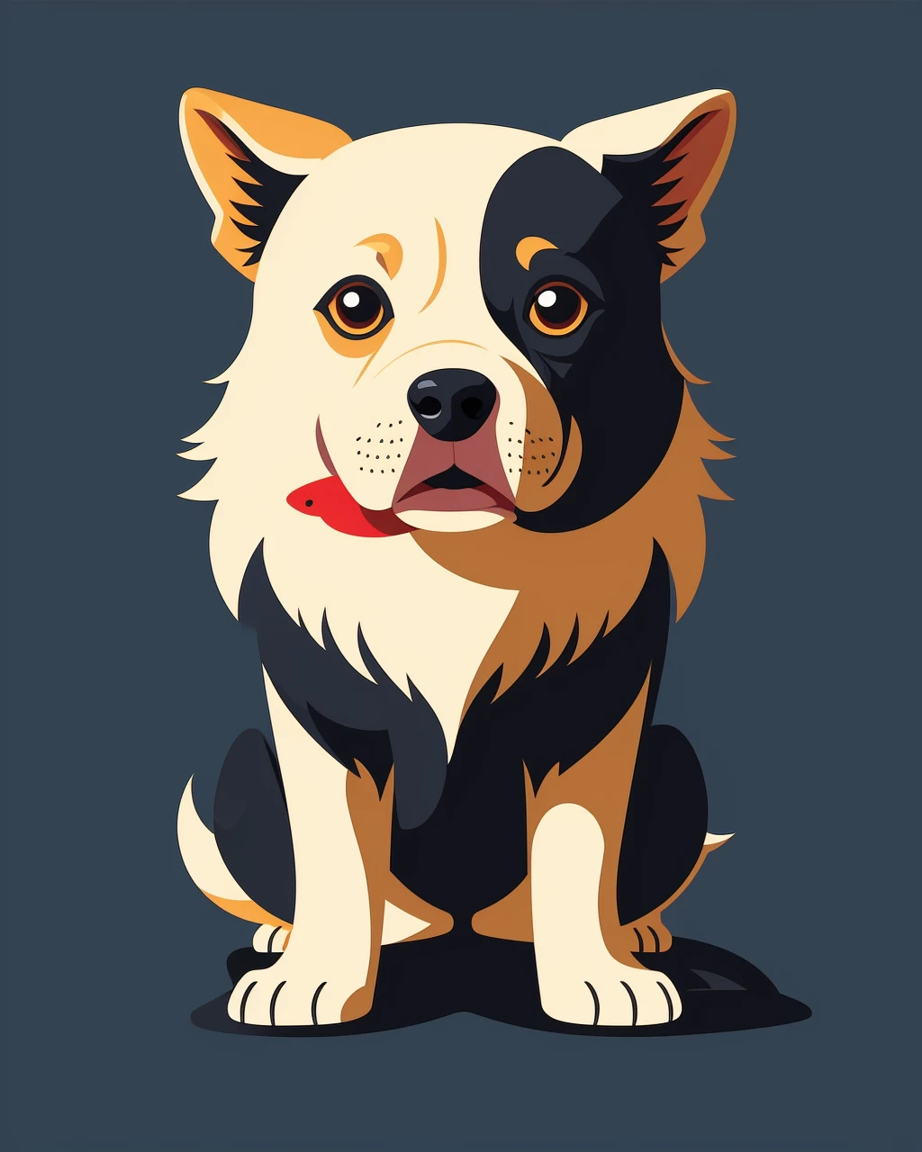 best quality,masterpiece,highly detailed,ultra-detailed, <lora:neg4all_bdsqlsz_V3.5:-1> <lora:Vectorart_last:3.0>:Vector arts
dog
simple background,