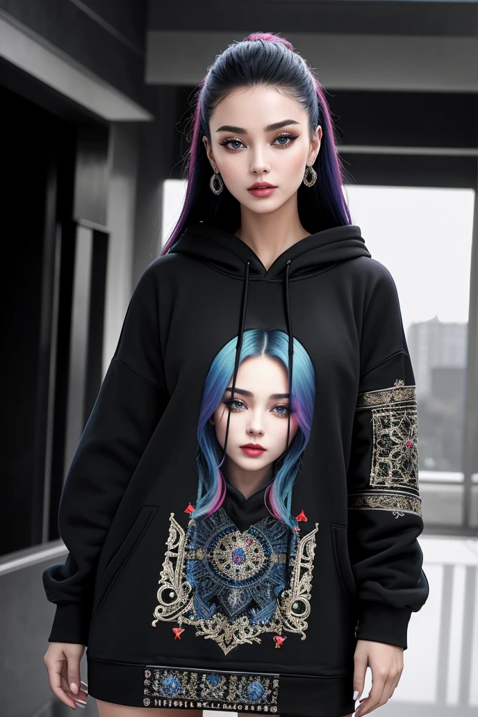((Masterpiece, best quality,edgQuality))
((hoodie)),edgJG fashion, a woman in a ((designer dress)) ,wearing edgJG_style clothing <lora:edgGallianoHoodies:1>