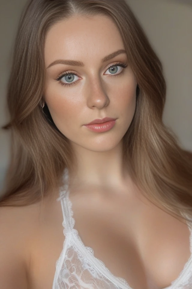 woman wearing a lingerie, long hair, hyper realistic, 4k, masterpiece, beautiful, facing the viewer, headshot, cleavage, white lace bra, high neck sports bra, pale skin, fair skin, smirk,
<lora:GardeniaXL:1>