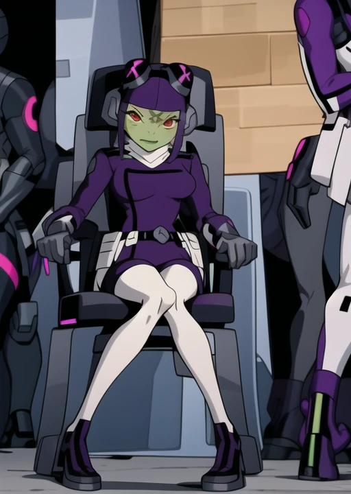 <lora:attea-10:1> attea, half body, execution electric chair, masterpiece, best quality