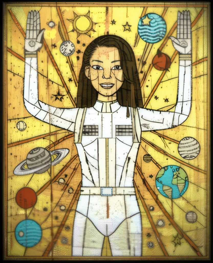 rivghn style multiracial female astronaut happy in space <lora:rivghnXL3-000039:1.1>