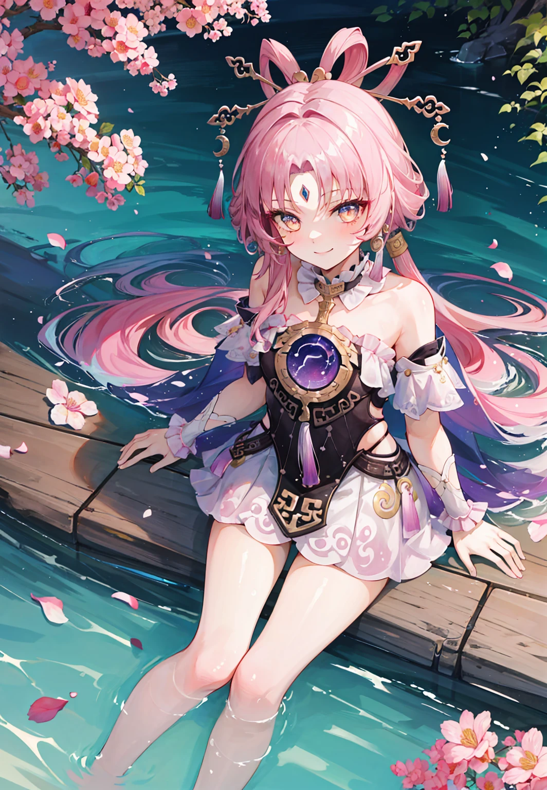 Full body photo，（（（Very very very detailed faces））），（（The details of the eyes and face are very rich））），beautidful eyes，body parts__，offcial art，Unity8k wallpaper，ultra - detailed，Beautiful and beautiful，Natural standing posture,1 plump girl,meet,Cat style,sliver long hair,lightblue hair,Light pink hairstyle，Bigchest，bare-legged，Barefoot，Cat ears，a pink eyes，Lolita prostitute ，Pink bow,mouth open smile,ligation bracelet,Superior image quality,Best quality at best，The stands up，
