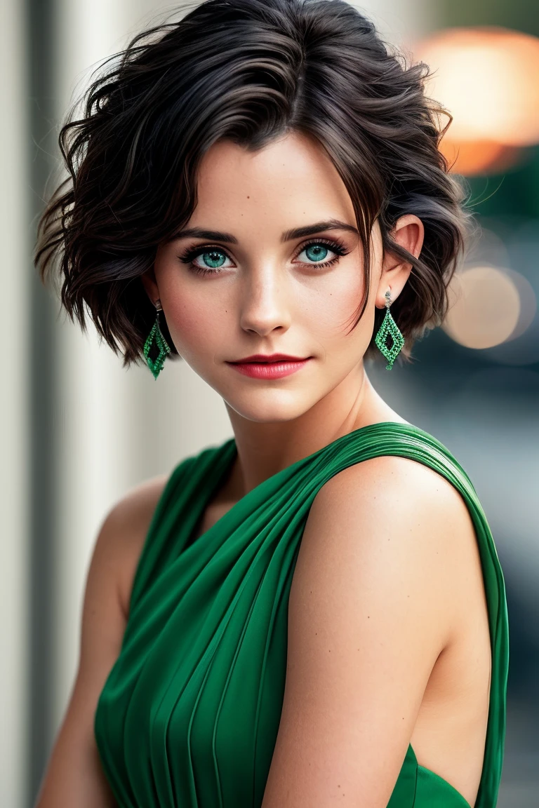 photo of beautiful (c0urteneyc0x-130:0.99), a woman in a (movie premiere gala event:1.1), perfect hair, wearing (green tuxedo:1.1), ((Cleancore:1.1)), (makeup, painted lips), modelshoot style, (extremely detailed CG unity 8k wallpaper), professional majestic (photography by helmut newton:1.1), (Fujifilm X-T4 Mirrorless Camera), 24mm, exposure blend, hdr, faded, extremely intricate, High (Detail:1.1), Sharp focus, dramatic, soft cinematic light, (upper body), (looking at viewer), (detailed pupils), 24mm, 4k textures, soft cinematic light, adobe lightroom, photolab, elegant, ((((cinematic look)))), soothing tones, insane details, hyperdetailed, low contrast