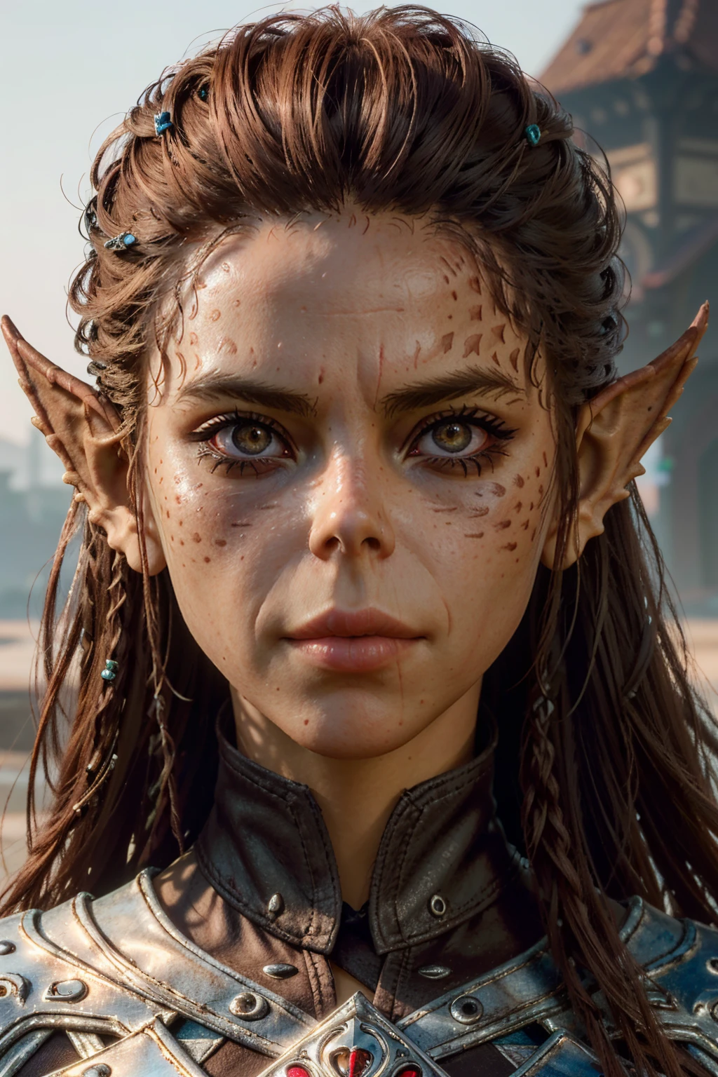 ( masterpiece, best quality, highres:1.3)
<lora:BGLaezel-000001:0.7>
BGLaezel, 1girl, solo, pointy ears, photorealism, gorgeous, depth of field, zeiss lens, detailed skin, flowing hair, portrait, art by Artgerm and greg rutkowski and alphonse mucha and loish and WLOP