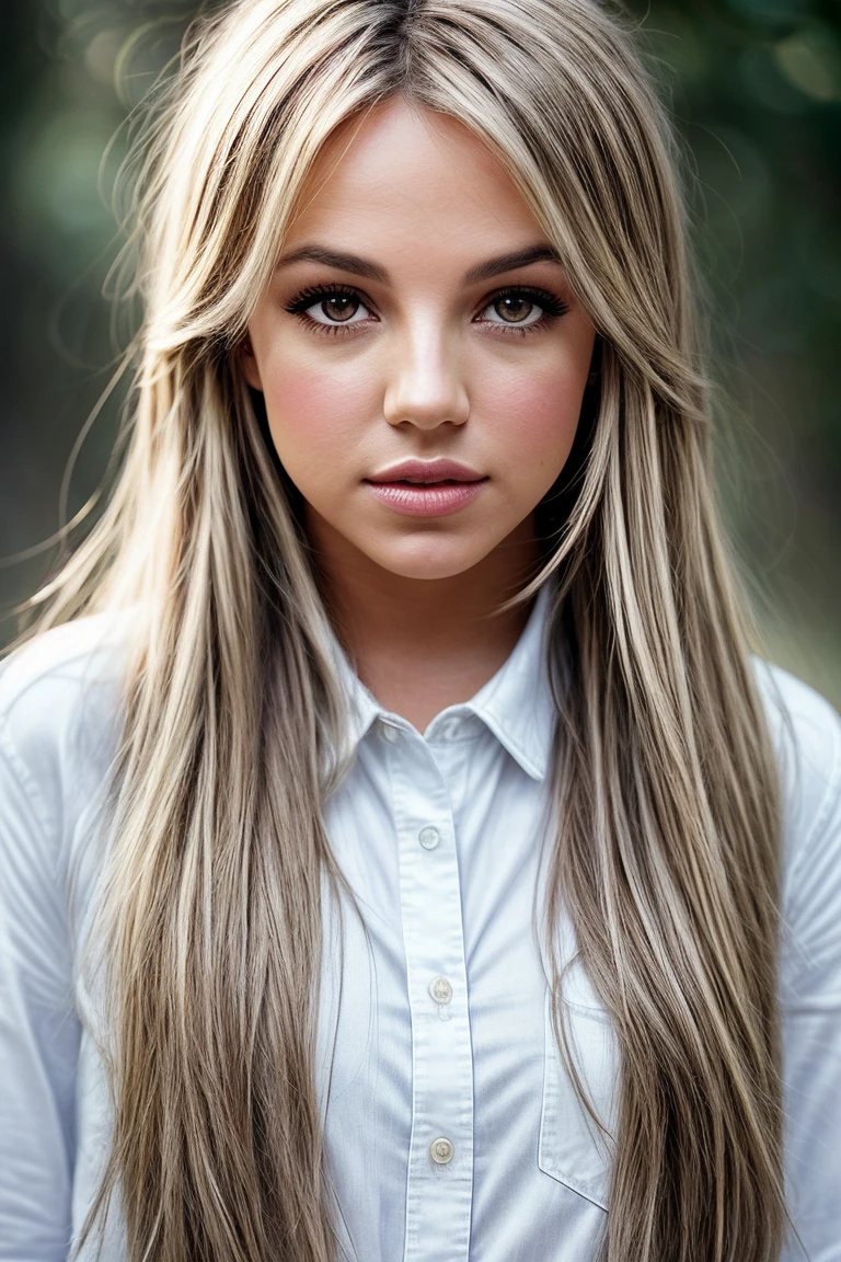 Blond haired high school girl