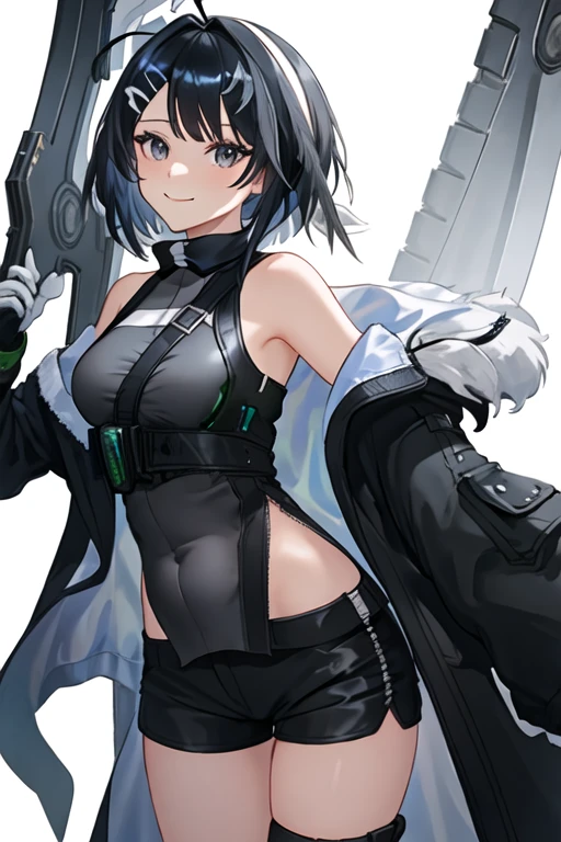1girl,solo,full body,la pluma \(arknights\), sitting