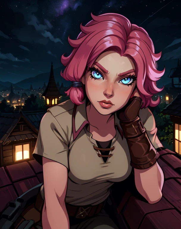 Judy, short hair, pink hair, green eye, piecing's,
pink bra, red shirt with skeleton, midriff, pants, belt, detach sleeves, choker,
upper body, standing,
speakers, underworld, red sky,
(insanely detailed, beautiful detailed face, masterpiece, best quality)
<lora:Judy:0.7>
