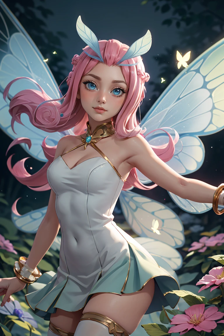 masterpiece, 1fairy, a flying female fairy, perfect face, light, glass tree forest, dramatic lighing, ultra detailed, floating glow lights, depth of field, (shining dust),big boob,sexy, naked , pink Arreola, huge tits, gorgeous eyes