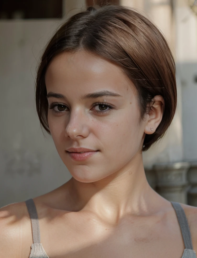 a beautiful picture of 4liz33, masterpiece, photorealistic,french woman, detailed, 4k, HDR, backlighting, bloom, short hair, light, RAW color photo, (fully in frame:1.1), detailed skin texture, (blush:0.5), (goosebumps:0.5) <lora:4liz33-14:0.85>