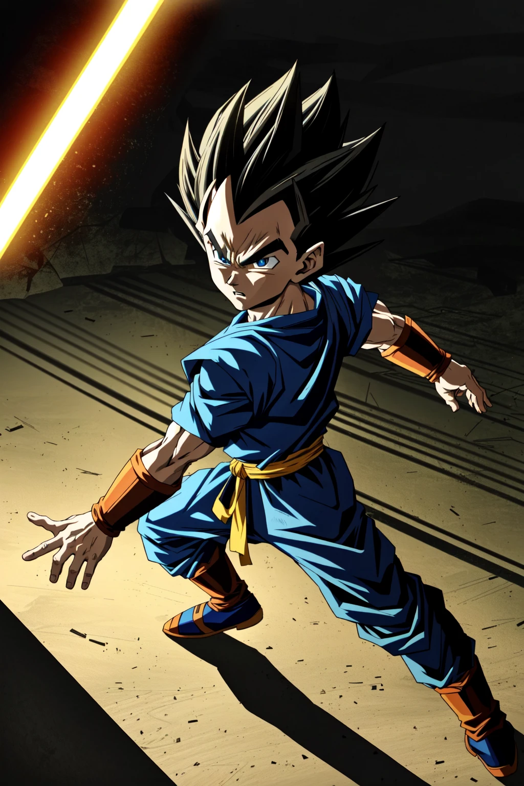 masterpiece of anime, best cinema quality, volumetric lighting and shadows
1boy, vegeta from dragon ball, saiyajin armor, akira toriyama style
tatami tournament background