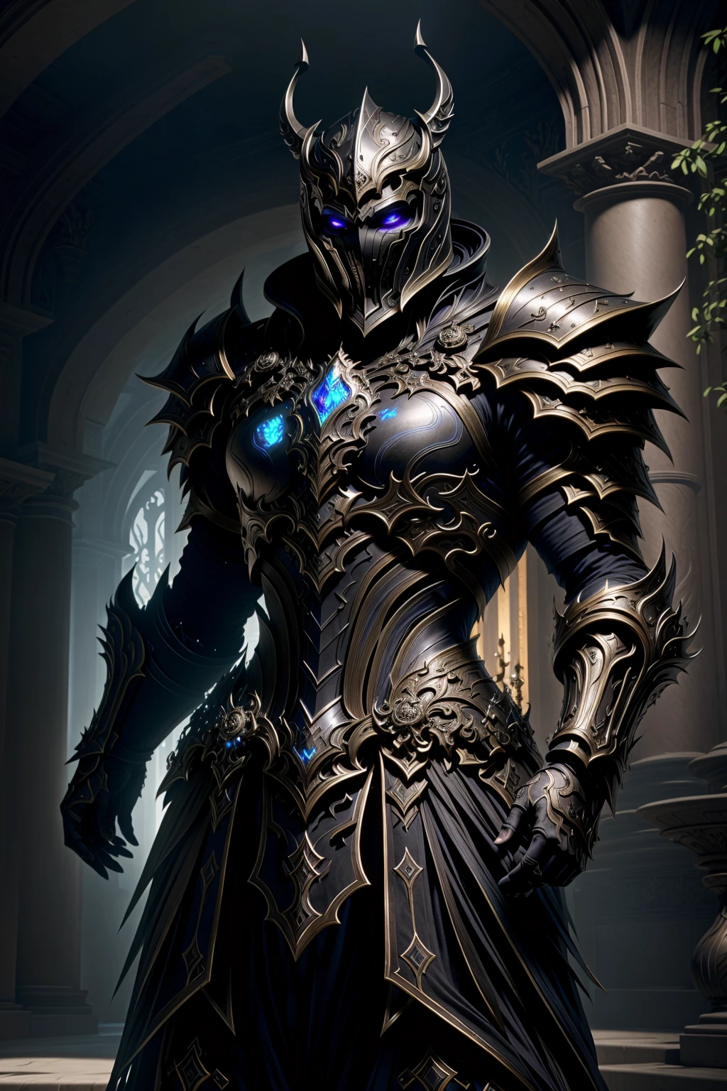 <lora:hadesarmor_v5:1> hadesarmor
masterpiece, highly detailed photorealistic 8k raw photo, best quality, surround volumetric lighting and shadows
a man in hadesblackarmor, hadesfantasy
dungeon background <lora:image enhancer medium_v1:1>