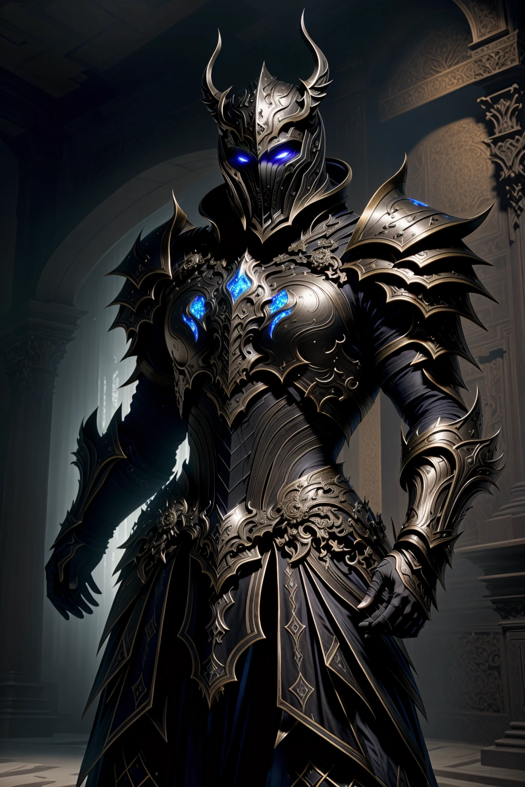 <lora:hadesarmor_v5:1> hadesarmor
masterpiece, highly detailed photorealistic 8k raw photo, best quality, surround volumetric lighting and shadows
a man in hadesblackarmor, hadesfantasy
dungeon background <lora:image enhancer soft_v1:1>