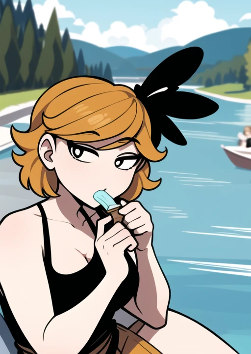 pkmnserena, 1girl, solo, blue eyes, blonde hair, short hair, bangs, hat, grey headwear,
black shirt, turtleneck, sleeveless, red skirt, pleated skirt, black thighhighs,
smile,closed mouth,cowboy shot,sitting,
forest,outdoor,
(insanely detailed, beautiful detailed face, masterpiece, best quality) cinematic lighting, , oral sex, pe in m hard cock in mouth, rm on face, cum ce, cumshot on e, facefuck, oat, cum on face, sperm on atpie
