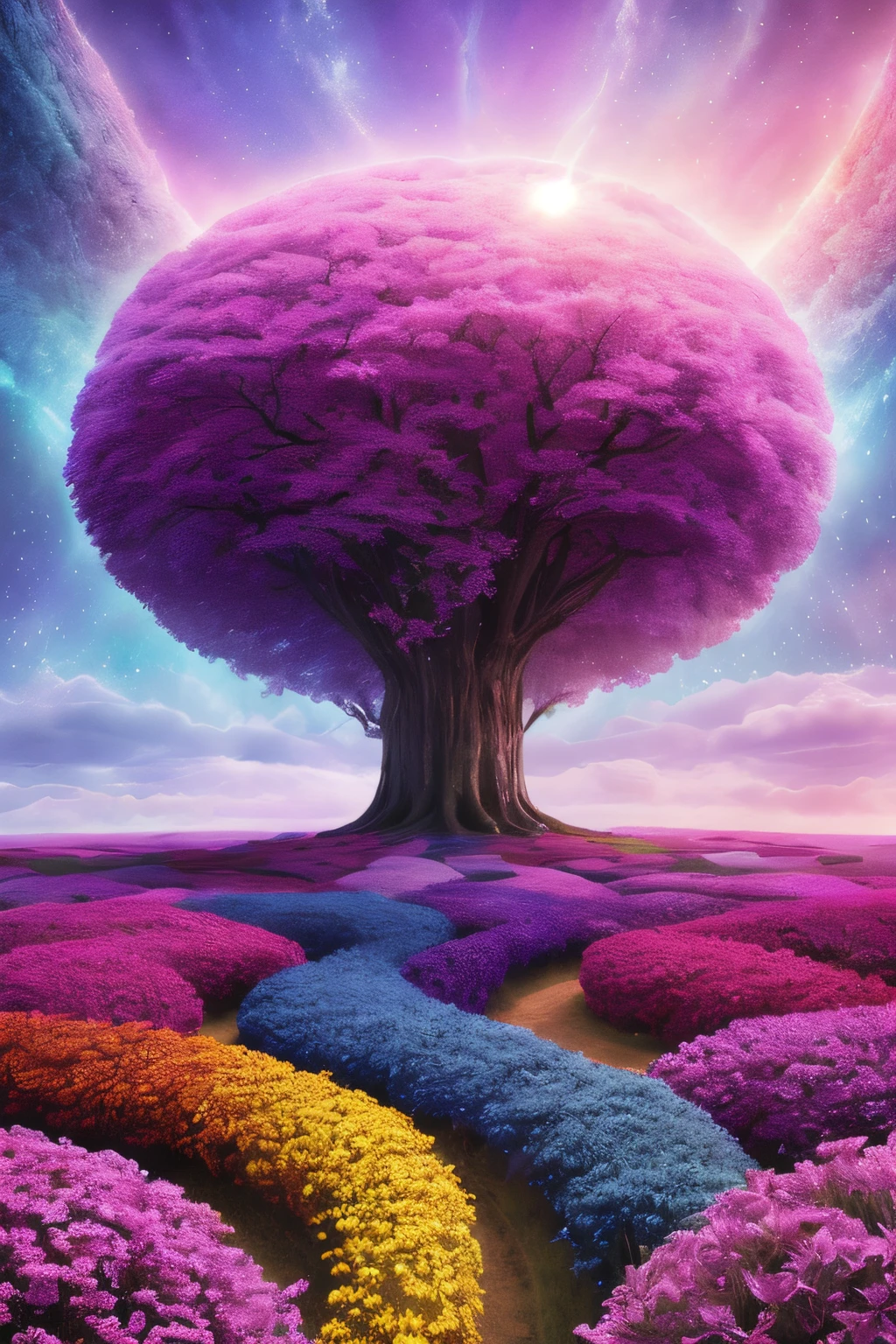 worlds most beautiful fantasy dreamscape, award winning photograph by the world best landscape photographer, vivid fantasy colours, 8k, hi-res
