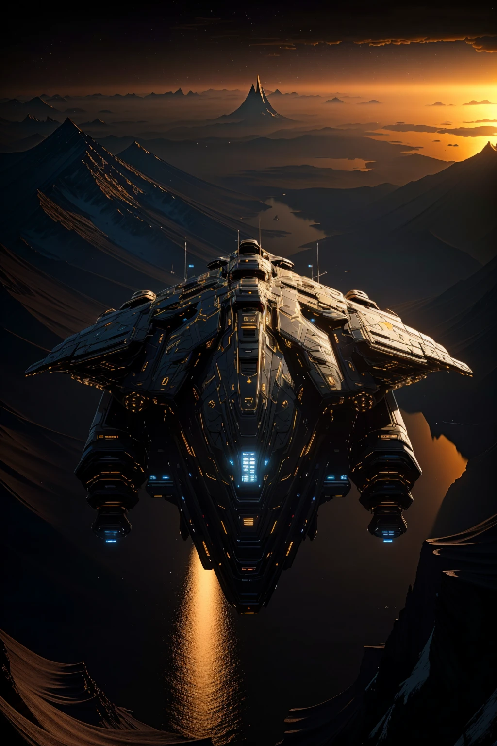<lora:zzarspczz_v1:1>
masterpiece, highly detailed photorealistic 8k raw photo, best cinematic quality, volumetric lighting and shadows
full moon, mountain, night, no humans, reflection, science fiction, sky, space, spacecraft, zzarspczz, ((Over-the-shoulder shot:1.2))