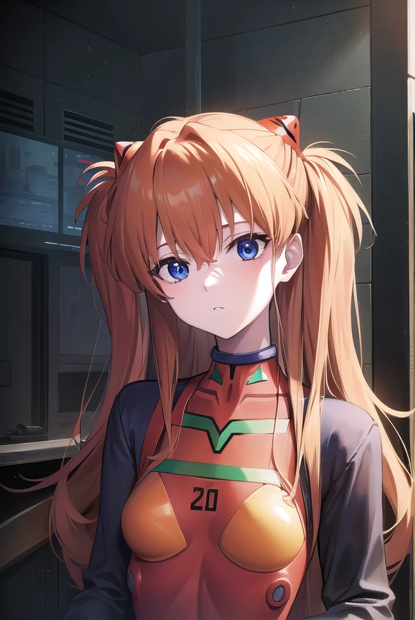 asukalangley, <lora:asukalangleysouryuu-lora-nochekaiser:1>,
asuka langley soryu, (souryuu asuka langley:1.5), blue eyes, hair between eyes, headgear, interface headset, orange hair, two side up,
BREAK bodysuit, long sleeves, plugsuit, red bodysuit,
BREAK indoors, classroom,
BREAK looking at viewer, (cowboy shot:1.5),
BREAK <lora:GoodHands-beta2:1>, (masterpiece:1.2), best quality, high resolution, unity 8k wallpaper, (illustration:0.8), (beautiful detailed eyes:1.6), extremely detailed face, perfect lighting, extremely detailed CG, (perfect hands, perfect anatomy),
