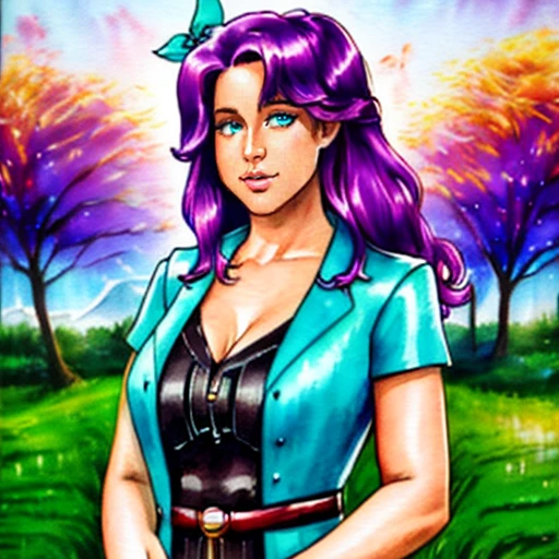 painting, watercolor,solo,  <lora:abigail:0.8> abigail,  purple hair, aqua eyes,hair ribbon, long hair, <lora:KevinJTaylor-v2:0.7> full body view, 24mm, 4k textures, soft cinematic light, adobe lightroom, photolab, hdr, intricate, elegant, highly detailed, sharp focus, (cinematic_look:1.3), soothing tones, insane details, intricate details, hyperdetailed, low contrast, soft cinematic light, dim colors, exposure blend, hdr,