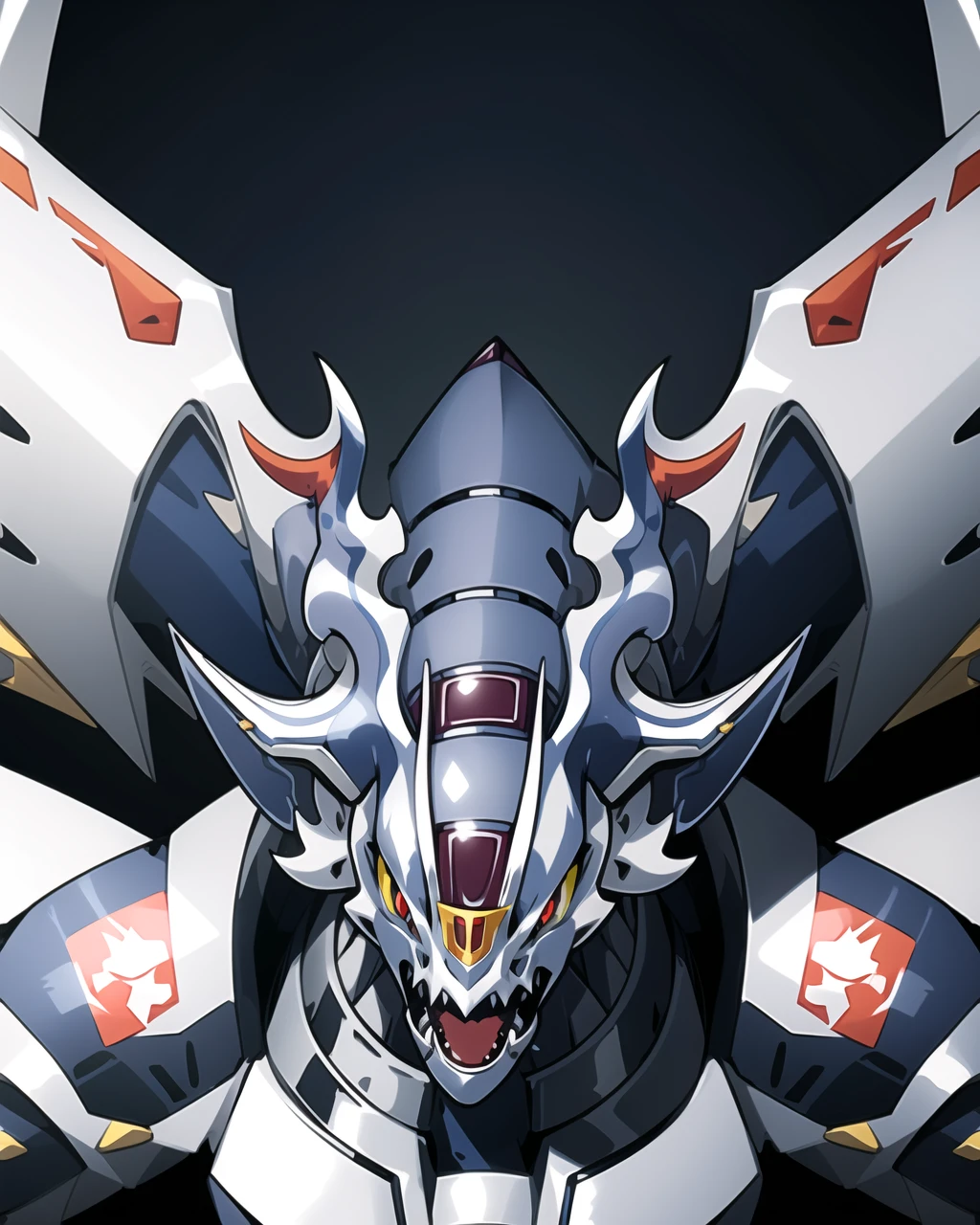 solo,dorugoramon,horns,dragon,forehead jewel,portrait,2d,anime, <lora:Dorugoramon_19956:0.7>, sfw,beautiful, masterpiece, best quality,absurderes,octane render