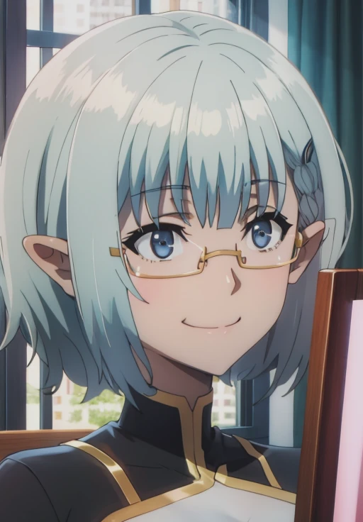 <lora:Eminence_in_Shadow:0.8>, Beta, smirk, portrait,