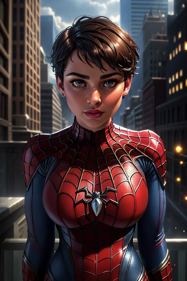 German ager in Spiderman costume in a chokehold by teen in Venom costume