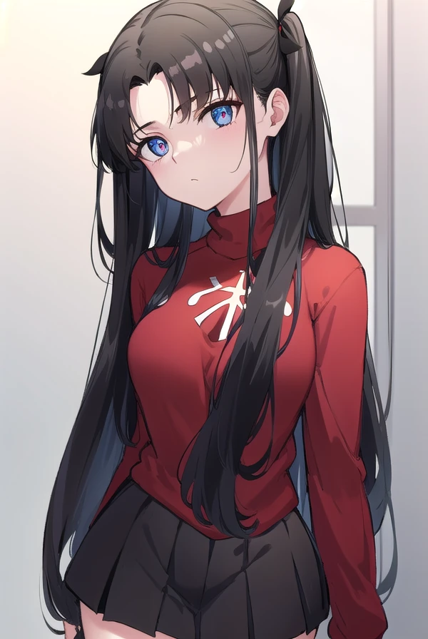 rintohsaka, <lora:rintohsakakyockcho-lora-nochekaiser:1>,
rin tohsaka kyockcho, aqua eyes, (black hair:1.5), hair ribbon, long hair, ribbon, sidelocks, two side up, (parted bangs:1.5),
BREAK black skirt, black thighhighs, long sleeves, miniskirt, pleated skirt, (red sweater:1.5), skirt, sweater, thighhighs, turtleneck,
BREAK indoors, classroom,
BREAK looking at viewer, (cowboy shot:1.5)
BREAK <lyco:GoodHands-beta2:1>, (masterpiece:1.2), best quality, high resolution, unity 8k wallpaper, (illustration:0.8), (beautiful detailed eyes:1.6), extremely detailed face, perfect lighting, extremely detailed CG, (perfect hands, perfect anatomy),