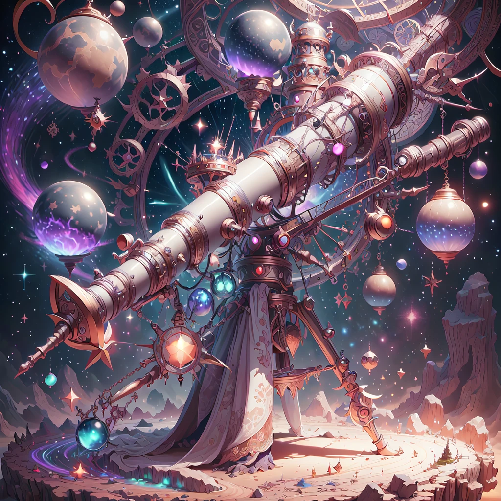 <lora:WizardCoreAISD15:.5> Astral telescope scanning other dimensions , masterpiece, vibrant colors