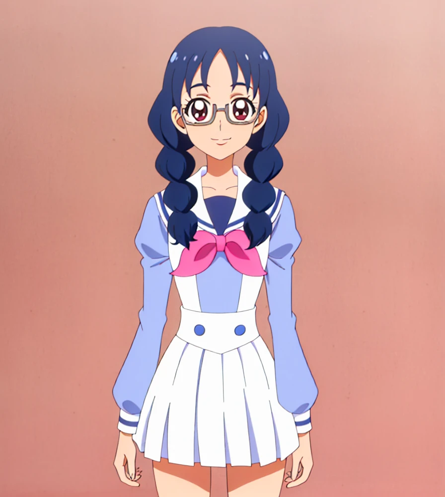 <lora:yui:0.7>yui, girl ,school uniform, smile ,cowboy shot ,
