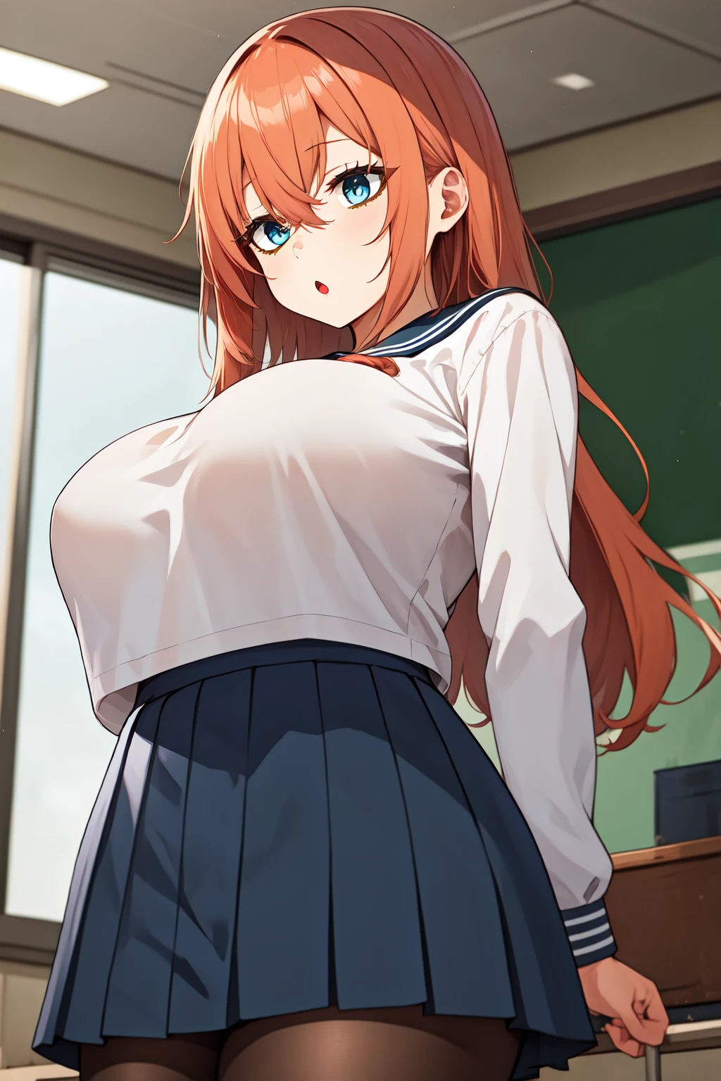 NSFW,Upper body,blazer,pleated skirt,{{naked tits}},public indecency,Exhibitionism,Exhibitionist,huge breasts,embarrassing,{{by bus}},{{souryuu_Asuka_langley}},{{{masterpiece}}}, {{{highest quality}}}, {{super detailed}}, {figure}, {{very delicate and beautiful}}