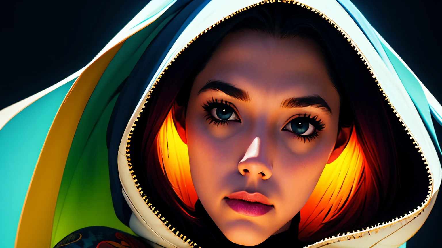 <lora:SuperVee:1>,masterpiece,best quality,ultra high res,beautiful,visually stunning,elegant,incredible details,award-winning art,<lora:g0s1 - Ghost-000013:0.7>,g0s1,ghost,hood,torn cloak,torn fabric,no humans,floating,horror \(theme\),leather,in autumn,night,nature,harbor,(nudity:0.68),sideless_outfit,asymmetrical_clothes,watermelon_print,multicolored_background,gradient hair,by Anne Stokes Jasmine Becket-Griffith Todd Lockwood Ross Tran Julie Bell,