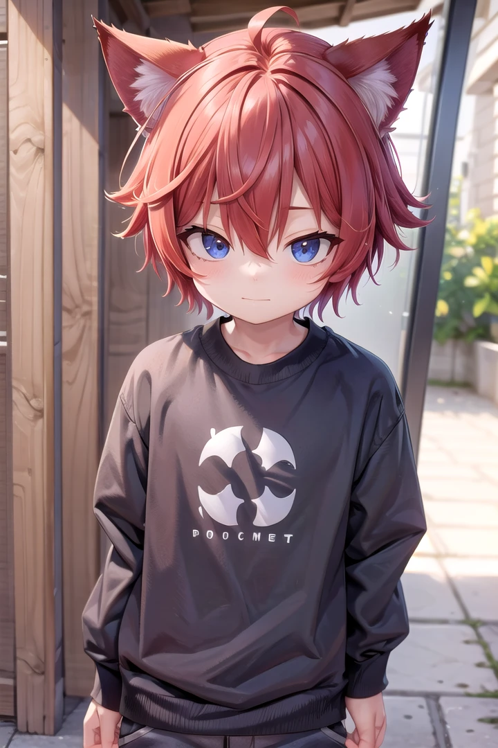 <lora:aki_sd_v10:0.5>,1boy, aki, crimson hair, animal ears, masterpiece, ultra detail